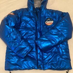 Champion Electric Blue Jacket with Gray Lining